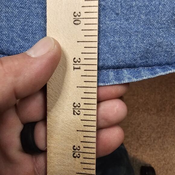 Vintage Dickies Shirt XL Denim Workwear 90s Y2K Americana Retro Outdoors Biker - Picture 12 of 12